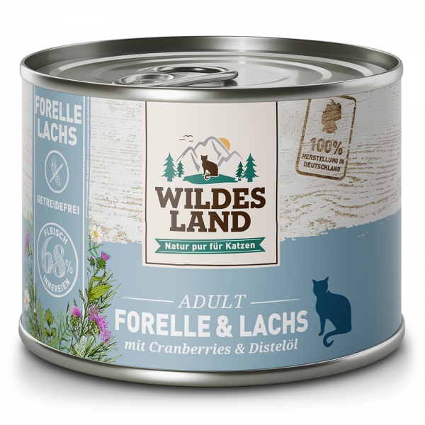 Wildes Land Cat Forelle und Lachs 185g